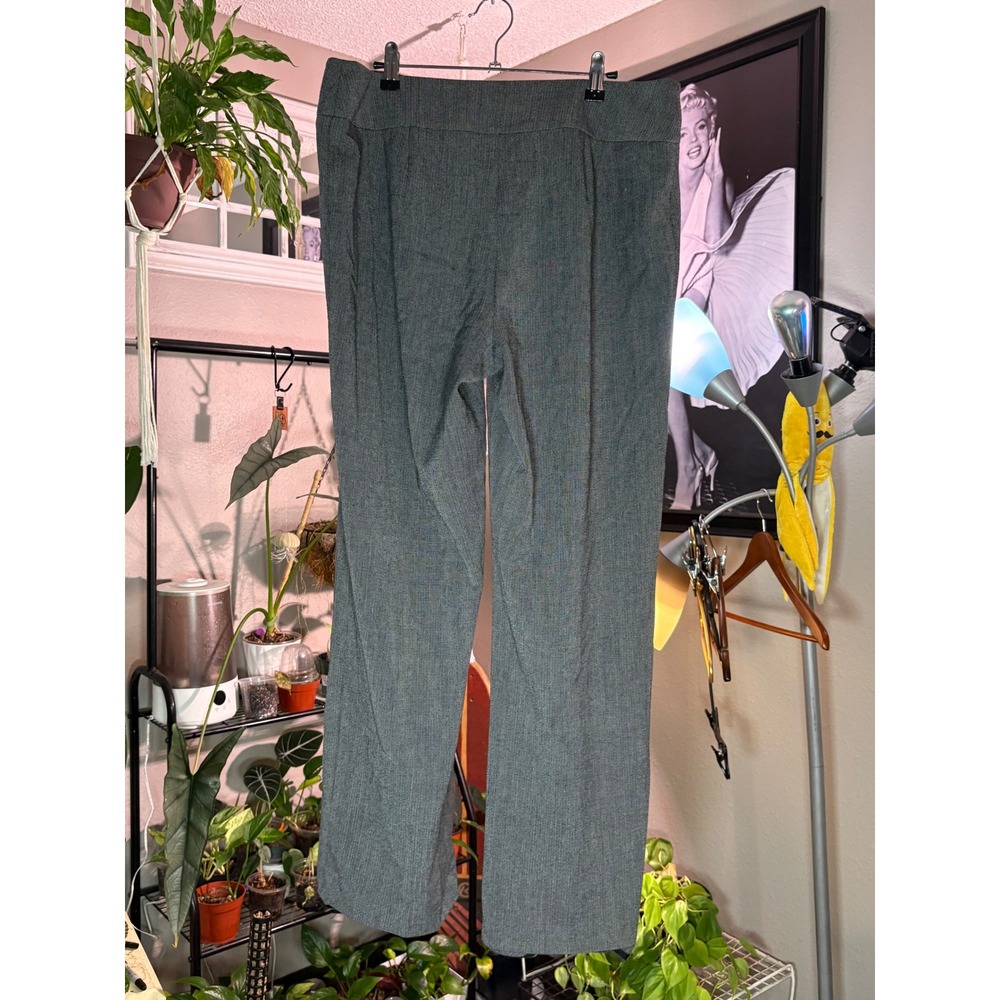 Apostrophe Dress Pants Women 16 Grey Stretch Wide Leg Professional Officecore - Picture 3 of 12